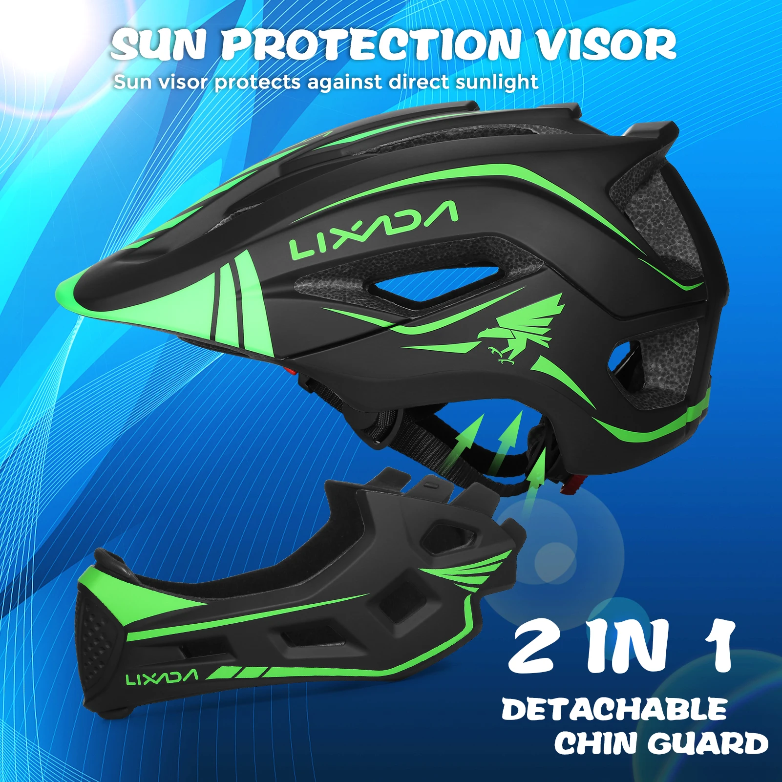 Lixada Kids Detachable Full Fa - Cycling Gear For Large Men 评论和价格