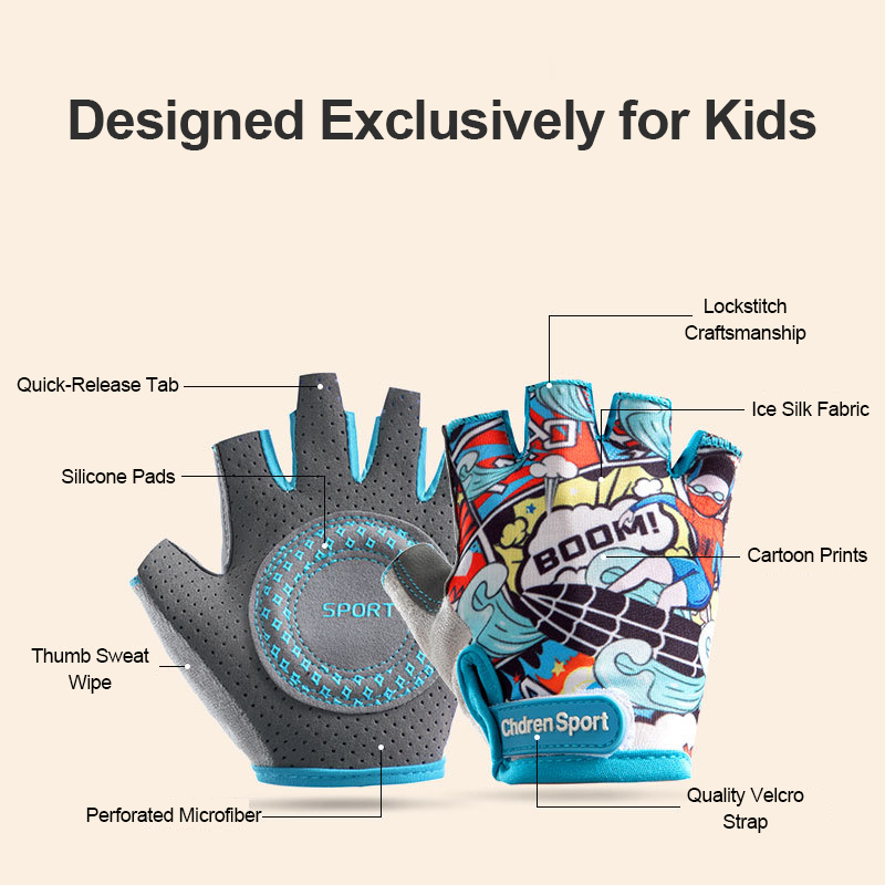 Kids Cycling Gloves Cartoon St - Cycling Gear Kids 评论和价格