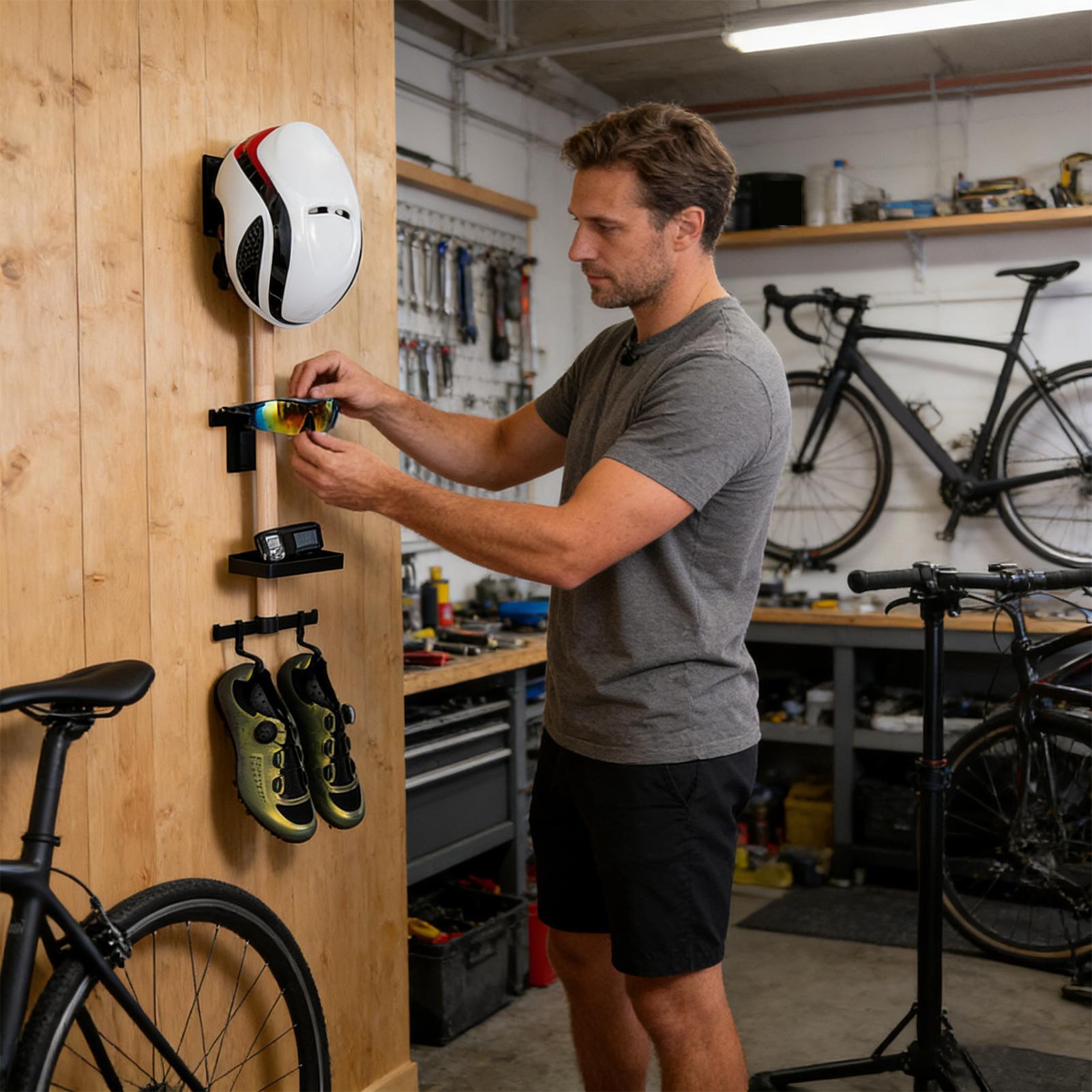 Vertical Cycling Gear Organize - Cycling Gear Wall Organizer 评论和价格