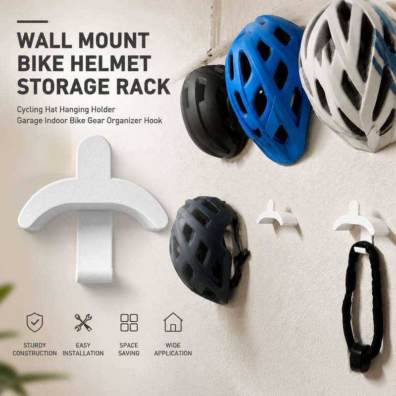 Wall Mount Bike Helmet Storage - Cycling Gear Wall Organizer 评论和价格