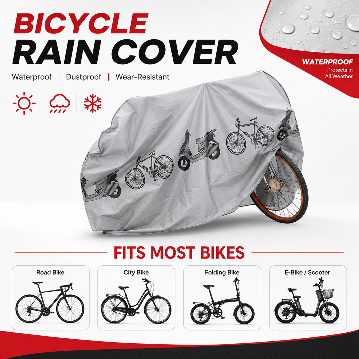 PINMOAP Universal Bicycle Rain - Cycling Gear Pack 评论和价格