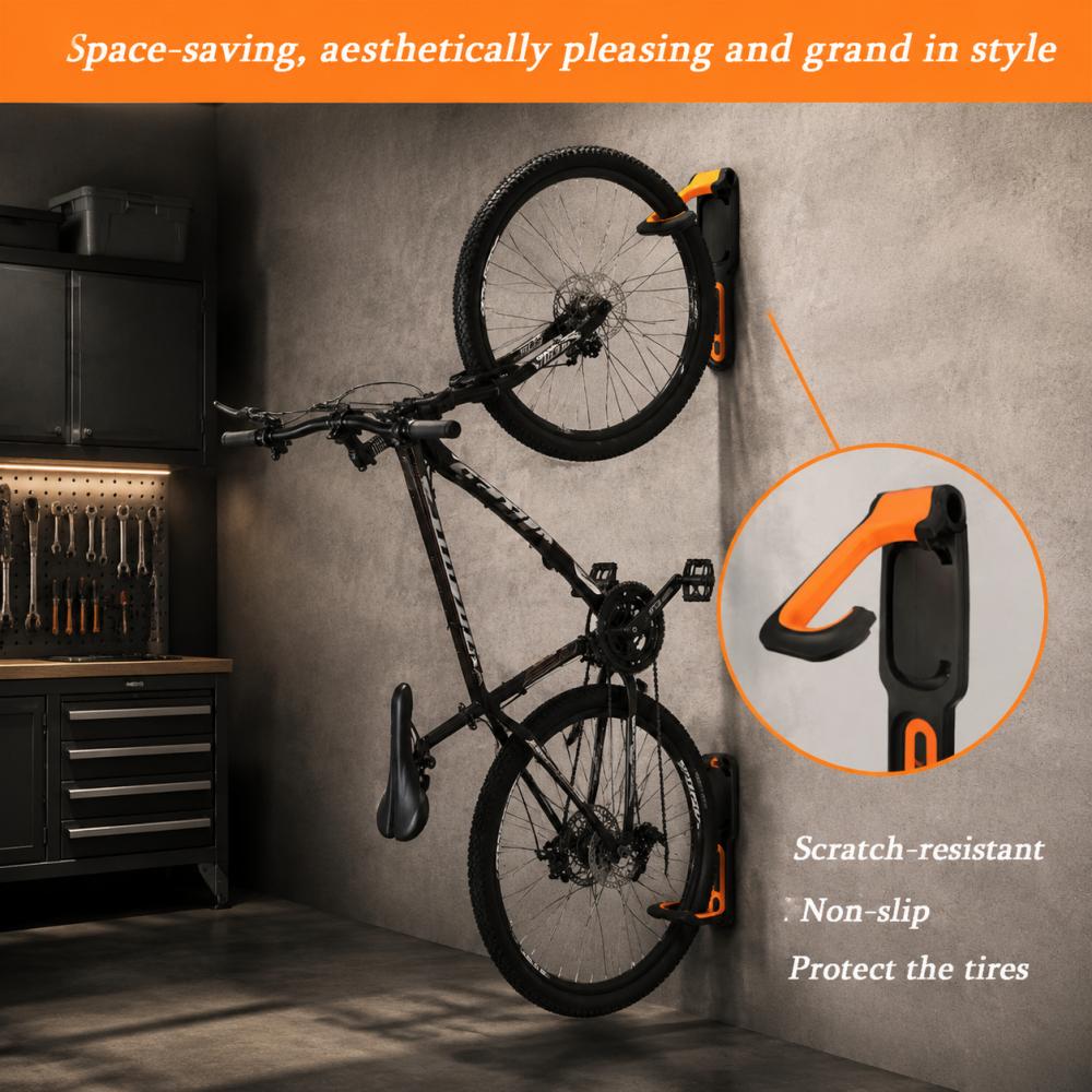 DOMEN Bicycle Wall Mount Rack  - Cycling Gear Wall Organizer 评论和价格
