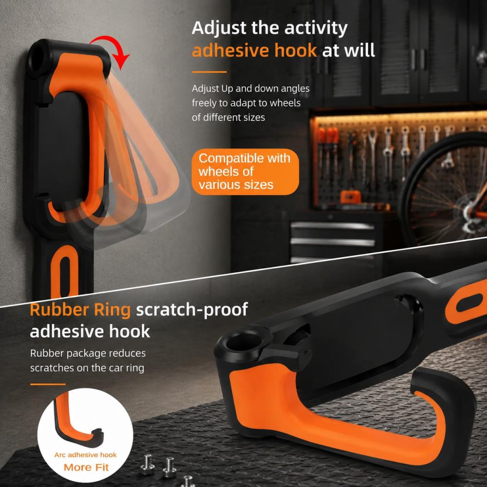 DOMEN Bicycle Wall Mount Rack  - Cycling Gear Wall Organizer 评论和价格