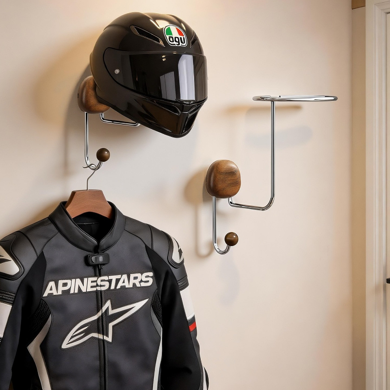 Wall Mount Helmet Storage Rack - Cycling Gear Wall Organizer 评论和价格