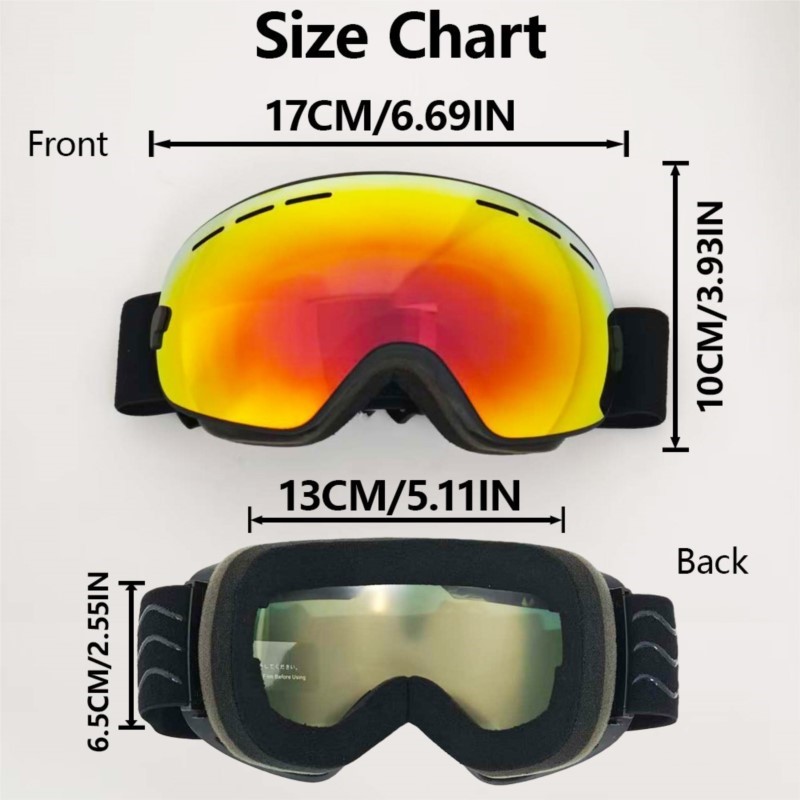 Large Vent Breathable Ski Gogg - Cycling Gear For Large Men 评论和价格