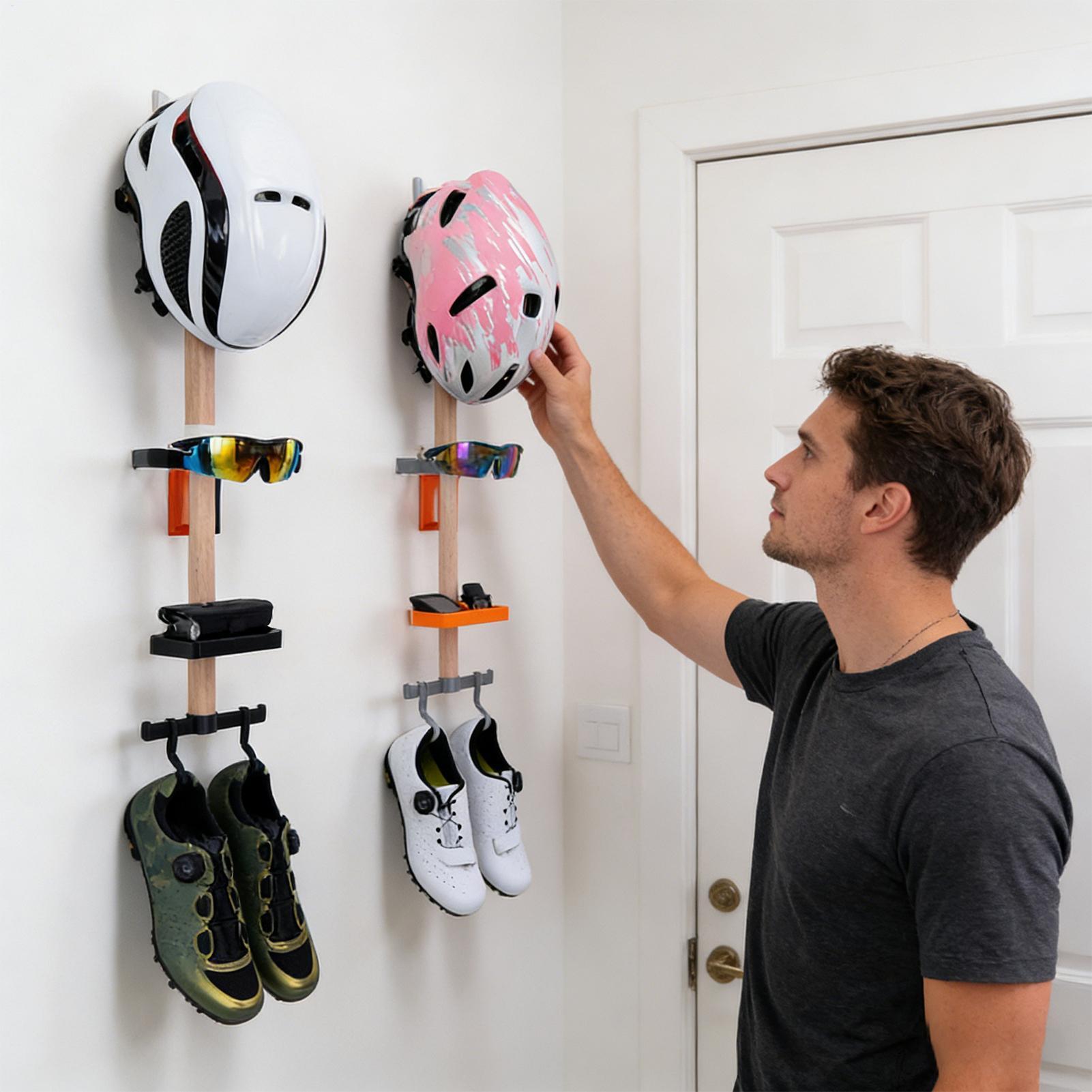 Vertical Cycling Gear Organize - Cycling Gear Wall Organizer 评论和价格