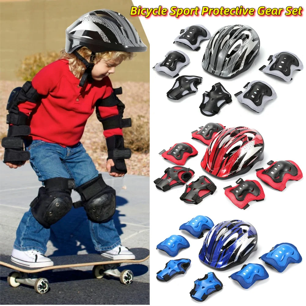 7Pcs Bicycle Sport Protective  - Cycling Gear Kids 评论和价格