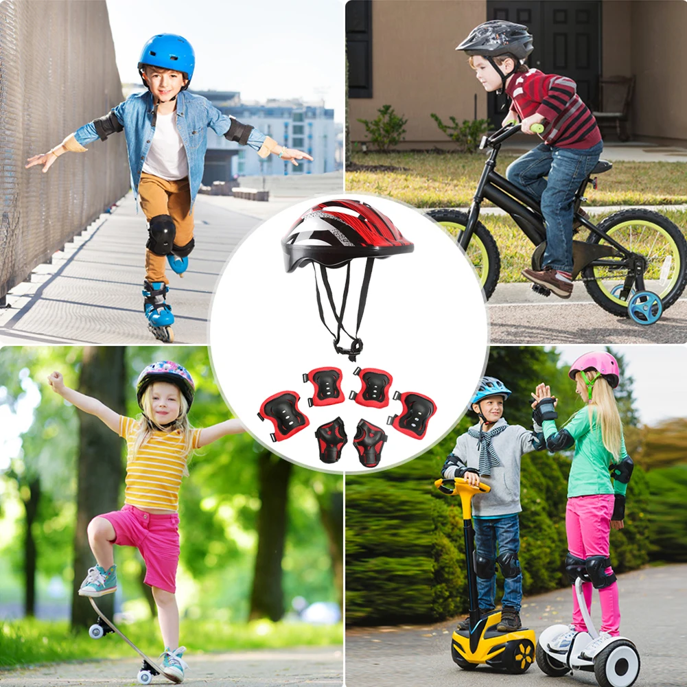 7Pcs Bicycle Sport Protective  - Cycling Gear Kids 评论和价格
